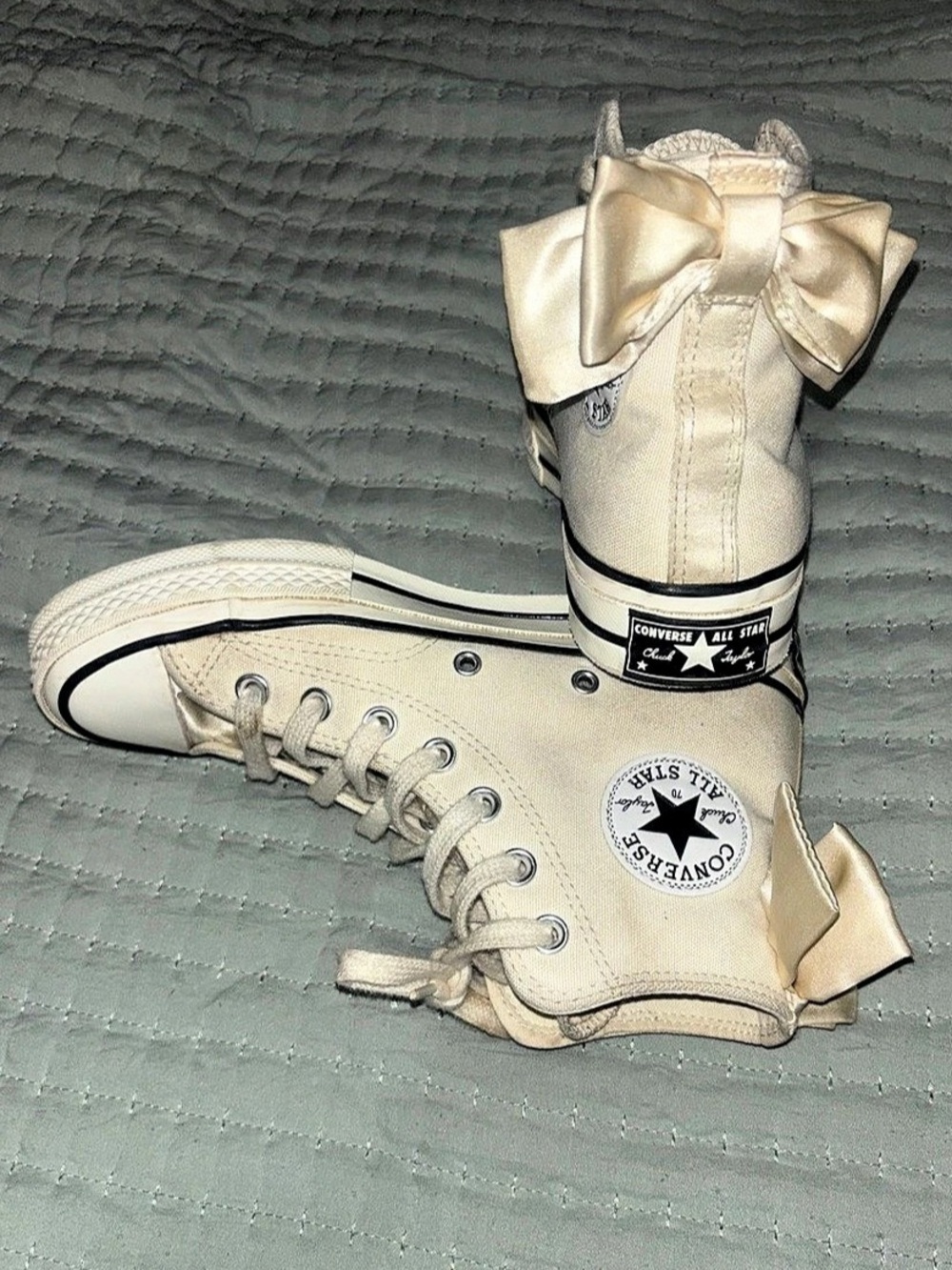 Converse Chuck Taylor All-Star Bow Back High-Top Sneaker - Cream Egret - W6.5 - Picture 5 of 7
